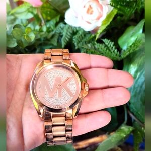 Michael Kors Women's Bradshaw Rose Gold Tone Stainless Steel Watch MK6437